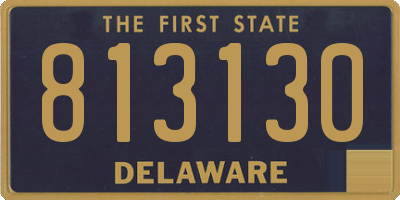DE license plate 813130