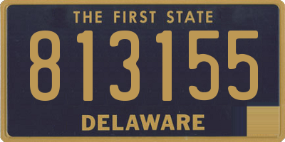DE license plate 813155