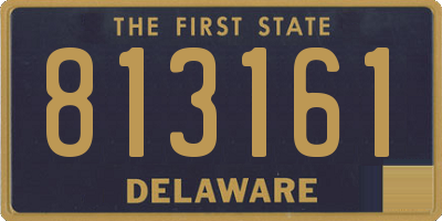 DE license plate 813161