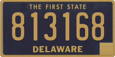 DE license plate 813168