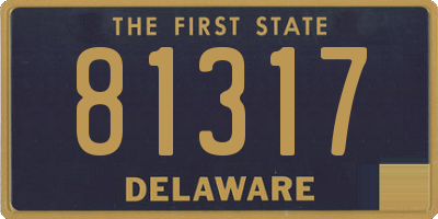 DE license plate 81317