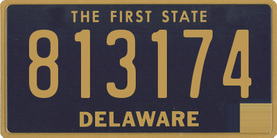DE license plate 813174