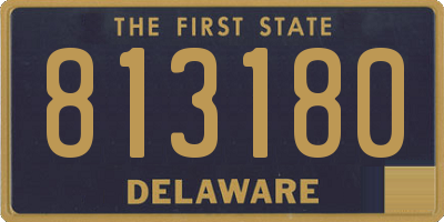 DE license plate 813180