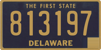 DE license plate 813197