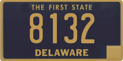 DE license plate 8132