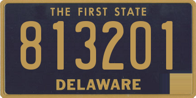 DE license plate 813201