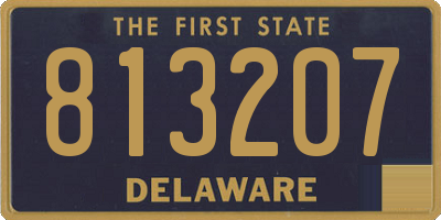 DE license plate 813207
