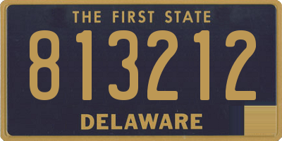 DE license plate 813212