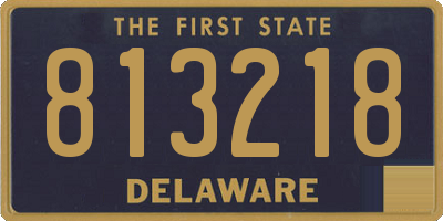 DE license plate 813218