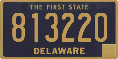 DE license plate 813220