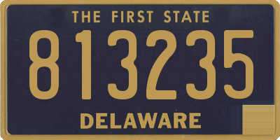DE license plate 813235