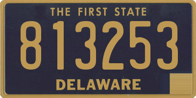 DE license plate 813253