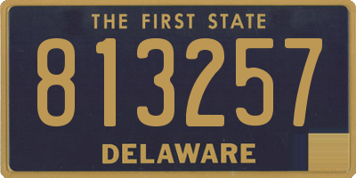 DE license plate 813257