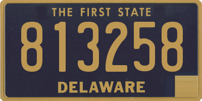 DE license plate 813258