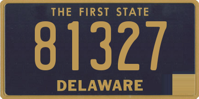 DE license plate 81327