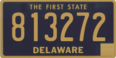 DE license plate 813272