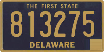 DE license plate 813275