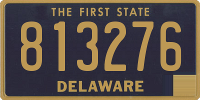 DE license plate 813276