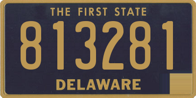 DE license plate 813281
