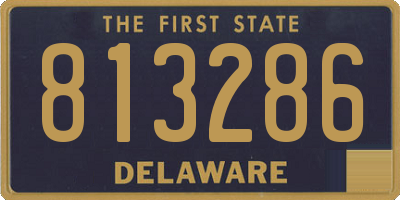 DE license plate 813286