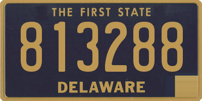DE license plate 813288
