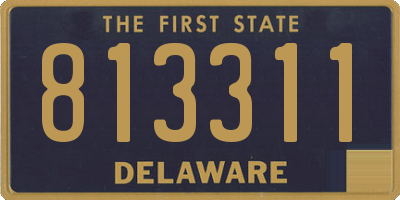 DE license plate 813311