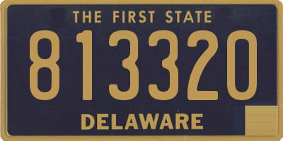 DE license plate 813320