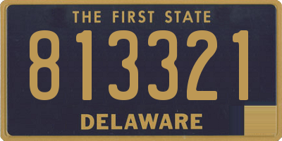 DE license plate 813321