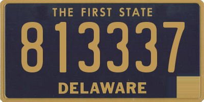DE license plate 813337