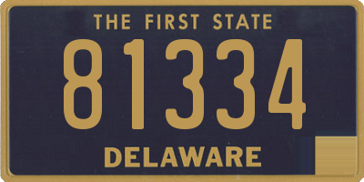 DE license plate 81334