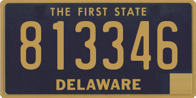 DE license plate 813346