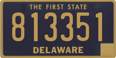 DE license plate 813351