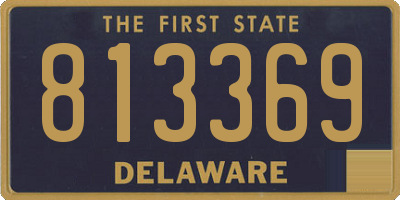 DE license plate 813369