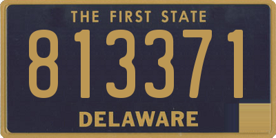 DE license plate 813371