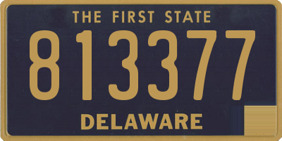 DE license plate 813377