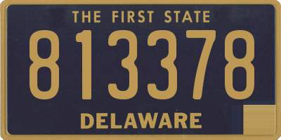 DE license plate 813378