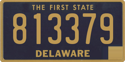 DE license plate 813379