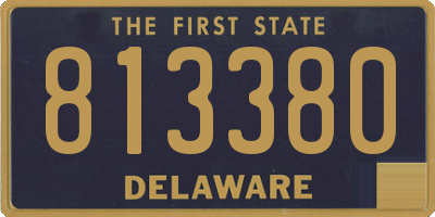 DE license plate 813380