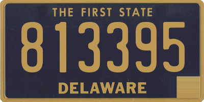 DE license plate 813395