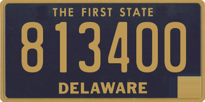 DE license plate 813400