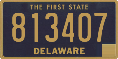 DE license plate 813407