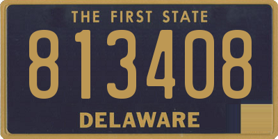DE license plate 813408
