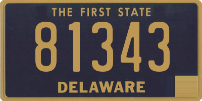 DE license plate 81343