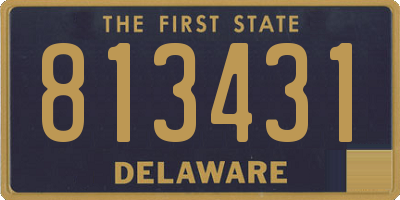 DE license plate 813431