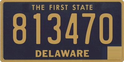 DE license plate 813470