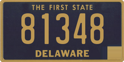 DE license plate 81348