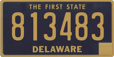 DE license plate 813483
