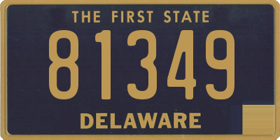 DE license plate 81349