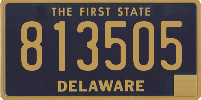 DE license plate 813505
