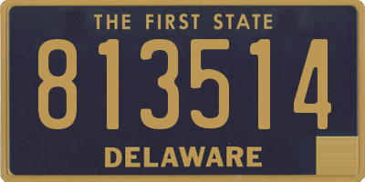 DE license plate 813514